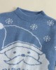 Women Christmas Thermal Knit Cartoon Santa Pattern Casual Sweaters