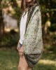 Floral Tribal Pattern Print Open Front Loose Cardigan